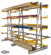 Rayonnage cantilever - stockage de charges longues et larges - modulable et robuste_1