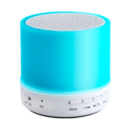 Enceinte Bluetooth - Boîtier en plastique - Éclairage LED multicolore - Appel mains libres et radio FM_1