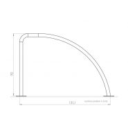 05.028 Arceau urbain Shark - Zano - en acier ou inox, design original - hauteur 90 cm_1