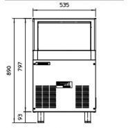 AF 80 WS Machine à glace en grains - Scotsman Scodif - 73 kg/24 h - Finition inox - Stockage 25 kg_1