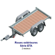 Remorque à châssis-nus prêts à carrosser, roues extérieures 1 essieu, PTC 750 kg - Série ETA - ECIM - ETA 09 16 075 SF_1