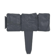 Vidaxl clôture de jardin aspect de pierre 41 pcs plastique 10 m 314684_1