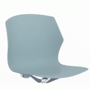 Chaise de réunion Frill avec pied pyramidal - Mobel Linea. - Bleu foncé_1
