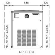 Machine à glace Mf 56 as en finition inox