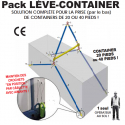 Pack lève container de 20 ou 40 pieds Référence   PLC_1