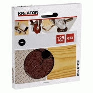 Lot de 5 disques abrasifs pour meuleuse - grain 80 - ø 125 mm - abrasifs de ponçage_1