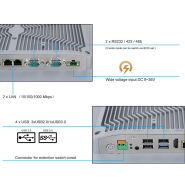 Panel PC industriel fanless 21,5 pouces Full HD - Intel® Celeron® J1900 - EVI-J215WAC_1