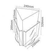 7024 - Porte-brochure rotatif de table - Afix Diffusion - 3 faces - Format A4 - Noir ou blanc_1