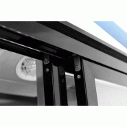 Armoire réfrigérée vitrée positive Portes coulissantes Noir 1270L Atosa_1