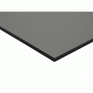 Panneau de bardage stratifié HPL compact - Gris Quartz - 6 mm d'épaisseur, 130 cm de largeur, 305 cm de longueur, surface couverte 3,97 m²_1