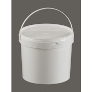 Seau plastique cylindrique en polypropylène - alimentaire - capacités 1L à 43L - homologué U.N 3L à 32L_1