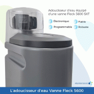 Adoucisseur d'eau 16l fleck 5600 sxt volumétrique  avec accessoires - fabriqué en france_1