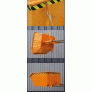 Benne à béton basculante surbaissée 2012 - ferraille 3 mm, étanche à l'huile et à l'eau_1