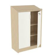 Borne accueil avec écritoire - double porte - Réf. BU.BAA2 - pour crèches et accueil