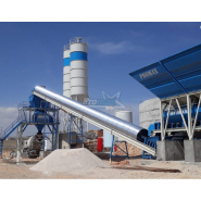 Centrale à béton fixe avec mélangeur Twin Shaft/Single Shaft - 100 m³/h - Capacité 3000 lt - Promax S100_1