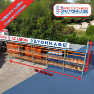 Lot de rayonnage - Hauteur 5 500mm, Longueur 13 950mm, Profondeur 1 000mm - Manulab_1