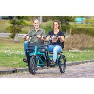 Tricycle tandem fun2go - cycle double à trois roues pour Vélos pour handicapé_1