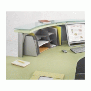 Banque d'accueil Obade Wengé - Référence OBADE 21 - Fabricant CLEN - Modules assis et debout_1