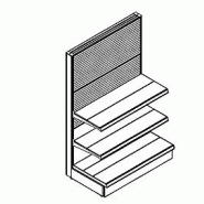 Gondole simple face élégante - personnalisable avec nombreux accessoires et finitions_1
