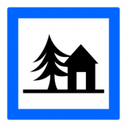 Panneau services auberge de jeunesse CE5a - signalisation routière réglementaire_1