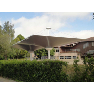 Préau scolaire impluvium Spacio - carré - design aérien et modulaire - 36 à 100 m²_1