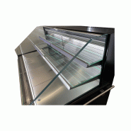 Vitrine réfrigérée semi-verticale 2 niveaux MILANO SUSHI - EORION SU13 2 niv et EORION SU20 2 niv - 1330 mm et 1955 mm de largeur - LED - -1°C à +7°C_1