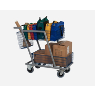Chariot distribution courrier - 3 paniers gros volume - 150 kg - Référence : TR03M1601_1