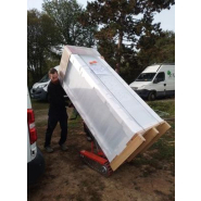 Diable motorisé pour charges lourdes sur pentes et terrains accidentés