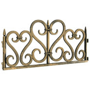 Vidaxl bordures de pelouse 17 pcs doré 10 m pp 318298_1