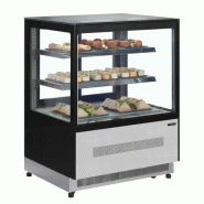Vitrine réfrigérée 2 niveaux 90cm - 1.44 m² - inox / verre - 2 portes vitrées coulissantes - neuf garantie 2 ans_1