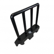 Barrière de sécurité amovible - Noir - Recyclable et résistante - PLAST'UP ROTOMOULAGE_1