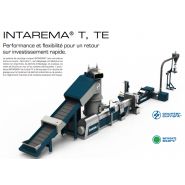Intarema t, te - machine de granulation plastique - erema - compacteur-déchiqueteur de grande taille optimisé jusqu'à 30 % de débit_1
