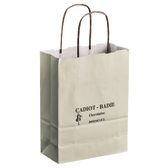 Sacs boutiques en papier kraft à poignées torsadées - Élégants, solides et pratiques pour usage professionnel_1