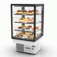 Vitrine réfrigérée INTEGRA Drop-In - 4 niveaux - 600 mm - H815 mm | Sayl Barcelona - Accès arrière, 815 mm_1