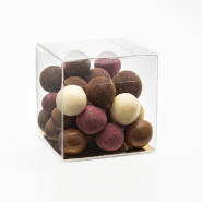 Boite fond automatique PET 6x6x6 cm transparente - par 10_1