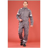 Combinaison multirisques ATEX Plus réf. 656*ATX - 9 poches - Bandes rétroréfléchissantes ignifuges - Normes EN 14404, IEC 61482-2, EN ISO 11612_1