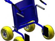 Déambulateur robuste avec structure en alliage d'aluminium