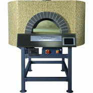 Four professionnel avec sole rotative pour cuisson de pizzas