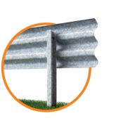 H2-W8 3 ondes - Glissière de sécurité Marcegaglia Buildtech - Hauteur hors sol 940 mm_1