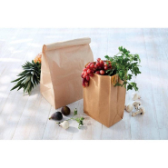 Sac kraft SOS brun 26x17x43.5 cm - par 200 - papier kraft brun 70gr_1