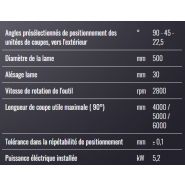 Sw 453 argus - tronçonneuse à double tête - mecal - diamètre de la lame 500mm_1