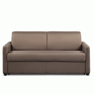 Canapé convertible Day Express - Mono assise - Matelas 14 cm polyuréthane - Taupe - Fabrication artisanale italienne_1