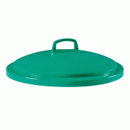 Couvercle avec poignée pour conteneur alimentaire rond HACCP 75L Gilac - Vert_1