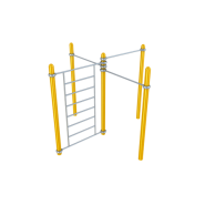 Her-07 - équipements de street workout - Herkules - station Étoile en forme unique - taille minimum : 140 cm_1