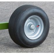 Andaineur mono-rotor avec roues d’appui pour un ratissage propre