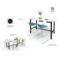 Table haute - Gamme PALMA - élégante avec plateau haute qualité et options personnalisables_1