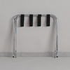 Porte-valises pliable en acier massif - chrome/noir avec sangles en nylon - SKU : F-732-003EA_1