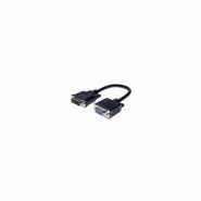 Adaptateur DVI-I M/VGA F 15cm 127444 - Mini cordon avec connecteurs dorés_1