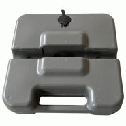 Base pour barrière d'intervention en PVC - version lestée ou non, stabilisation au sol - Oui_1