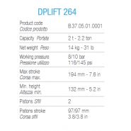 Crics pneumatique Dplift 264 - Dino Paoli - Capacité 2T - Poids 14 kg_1